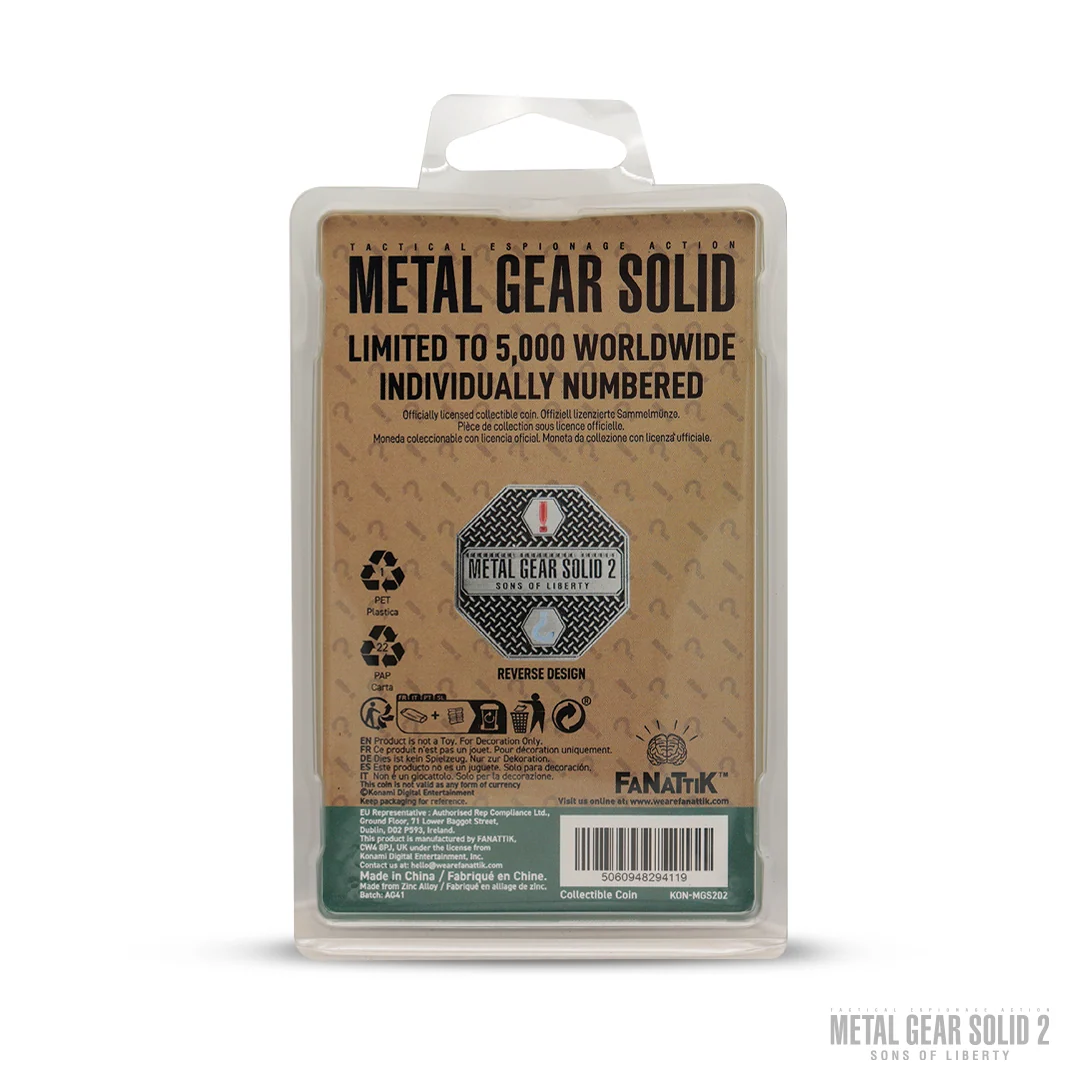 Metal Gear Solid 2 Raiden Limited Edition samlercoin
