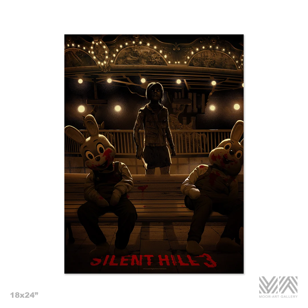 SILENT HILL 3 – limitowany plakat artystyczny, wariant sepia, autorstwa Chrisa Koehlera