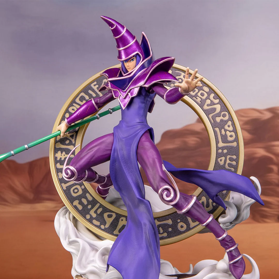 Figura de PVC de Dark Magician variante morada de Yu-Gi-Oh! Edición Estándar