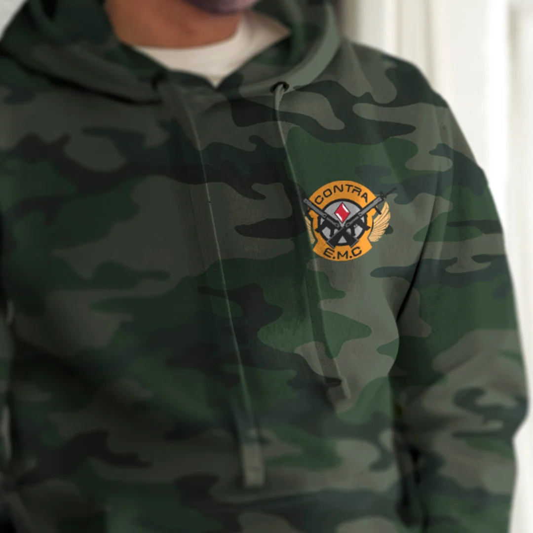 Contra E.M.C Camo Hoodie with Fleece Lined Hood