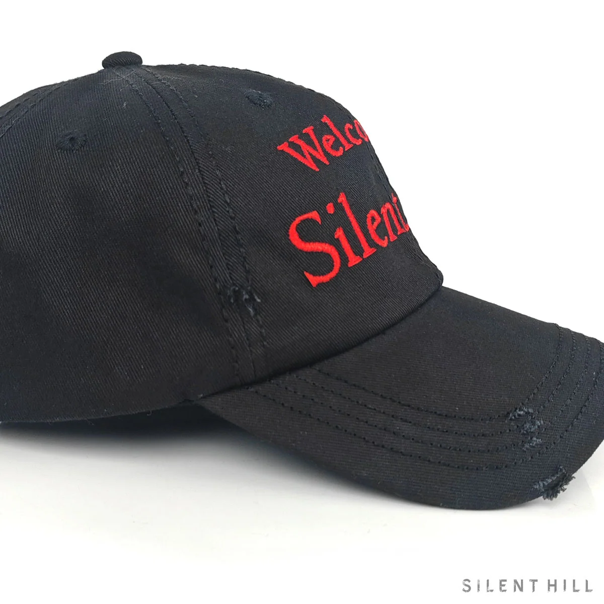 Inside Silent Hill Distress Hat with Distressed Brim and Crown