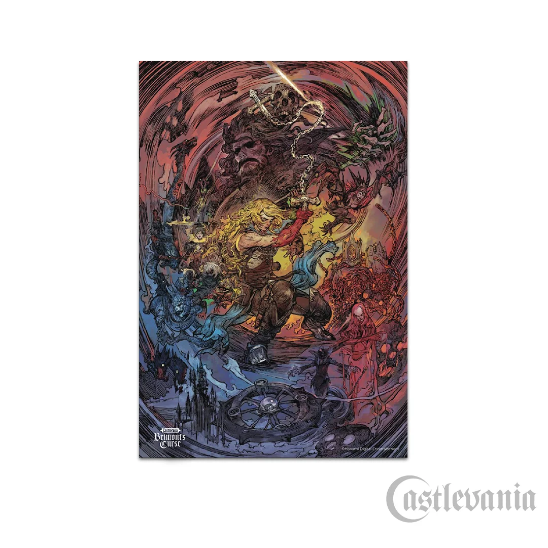 Castlevania Belmont's Curse Key Art Poster I, 18x24 Inch Print