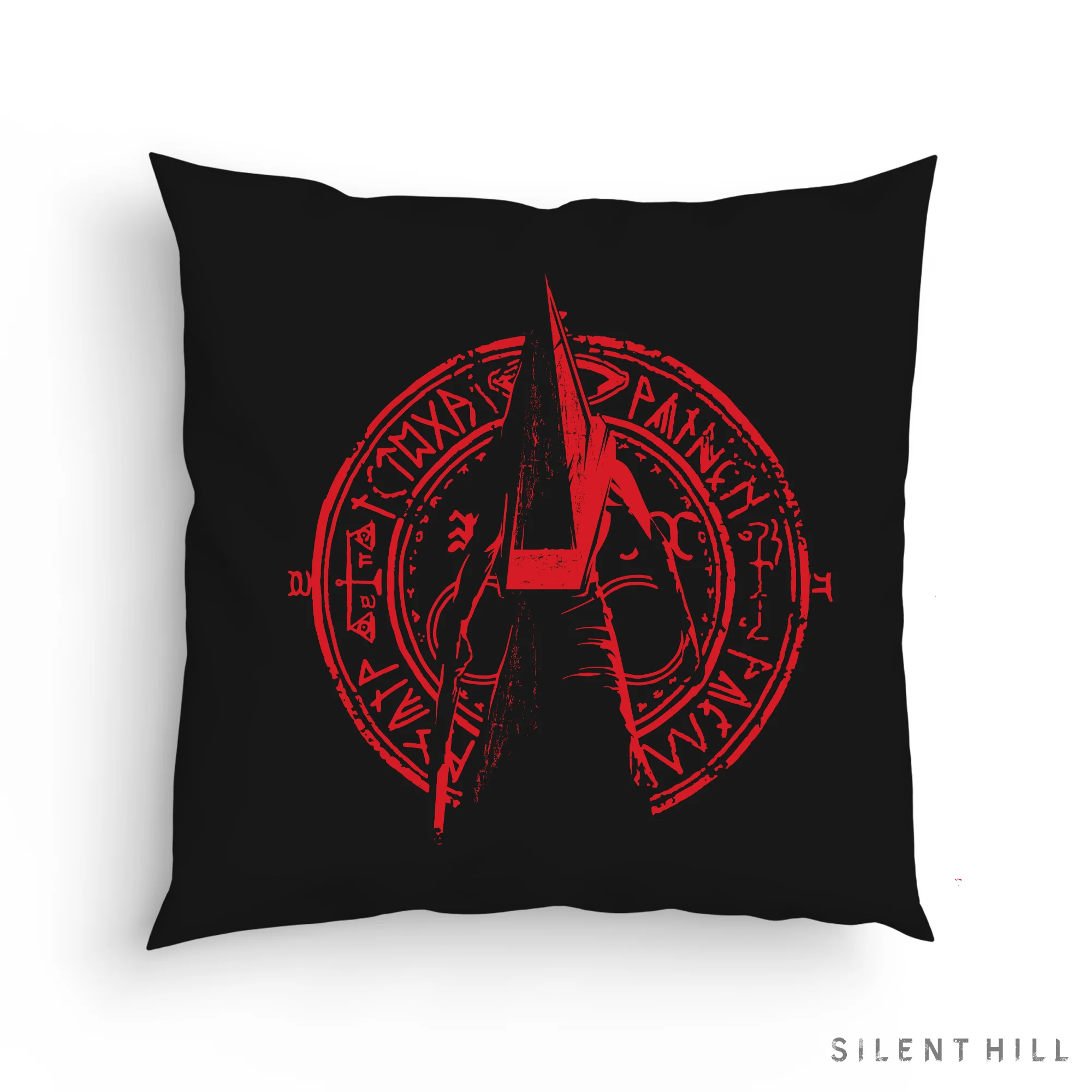 Red Pyramid Thing Pillow 18x18 cm with Shape-Retaining Insert
