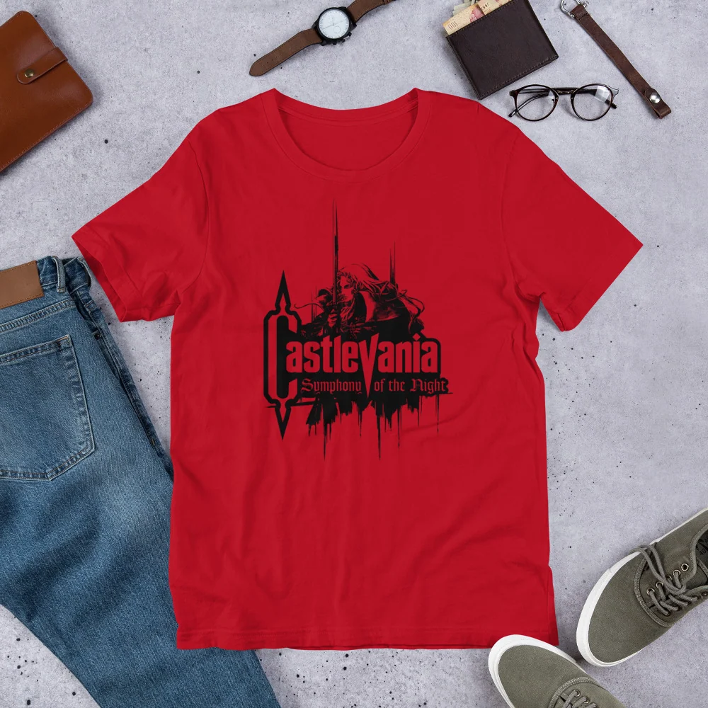 T-shirt Blood Symphony, t-shirt de bataille Dracula Belmont Alucard