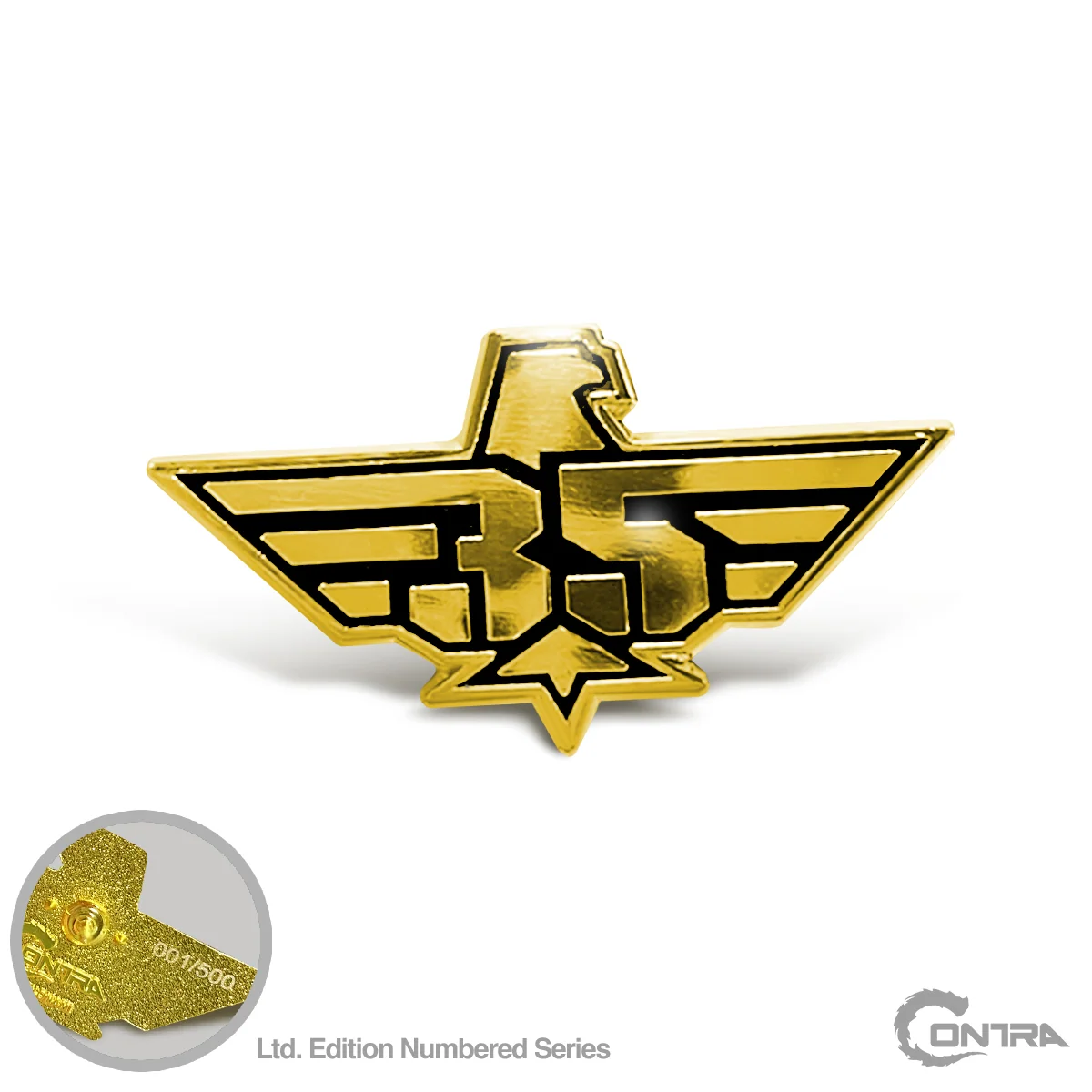Contra Limited Edition 35th Anniversary Numbered Enamel Pin