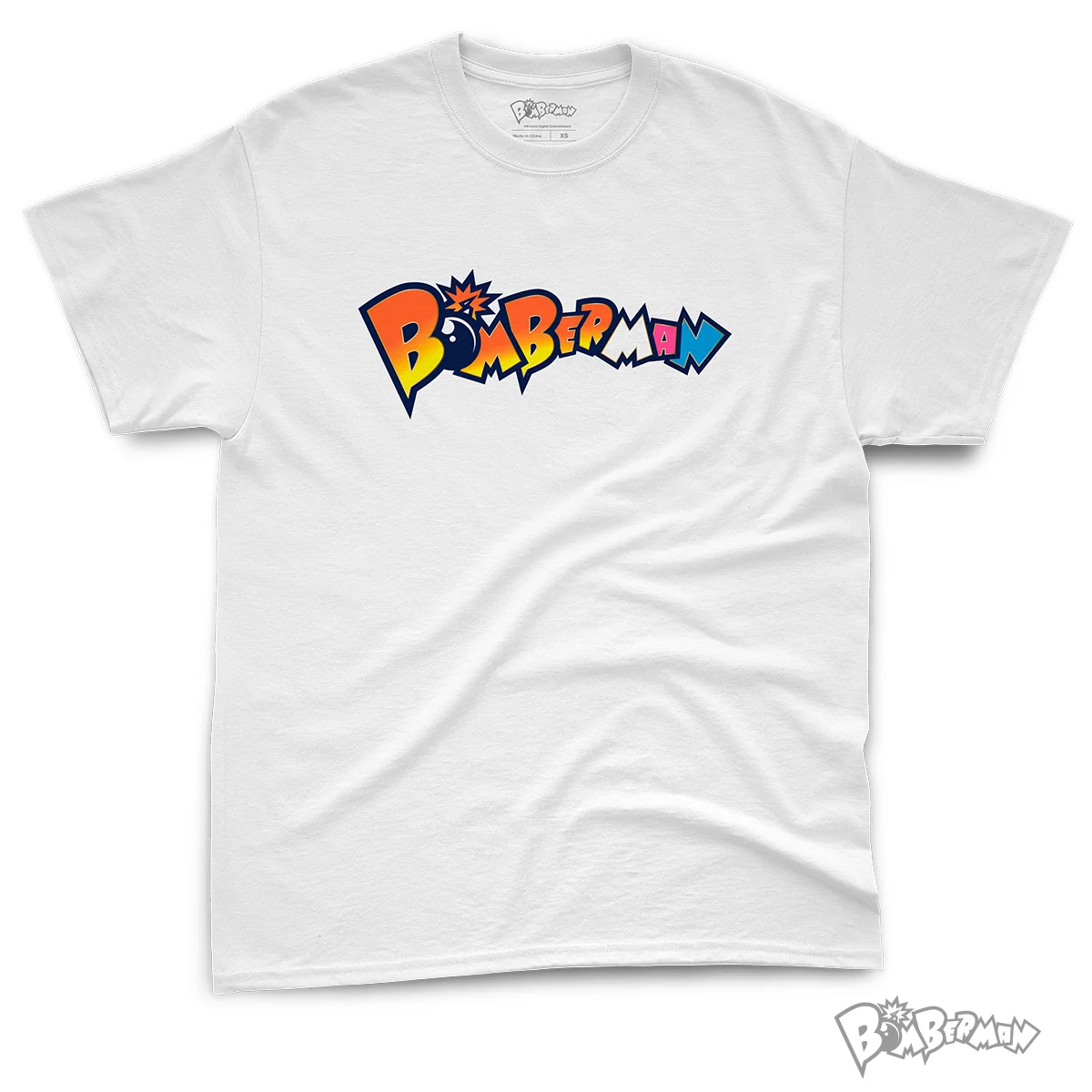 Bomberman Logo T-Shirt Klassisk Konami Streetwear Tee