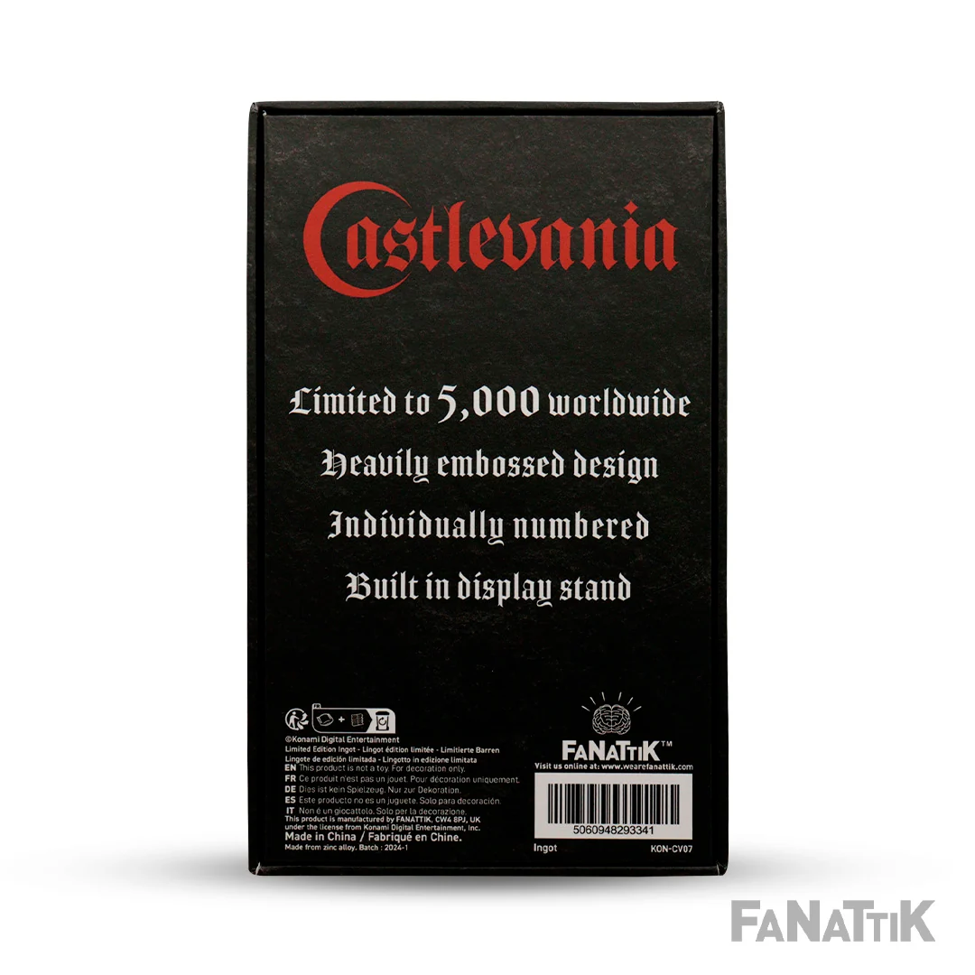 Castlevania Alucard Shield Limited Edition Metal Ingot with Display Stand