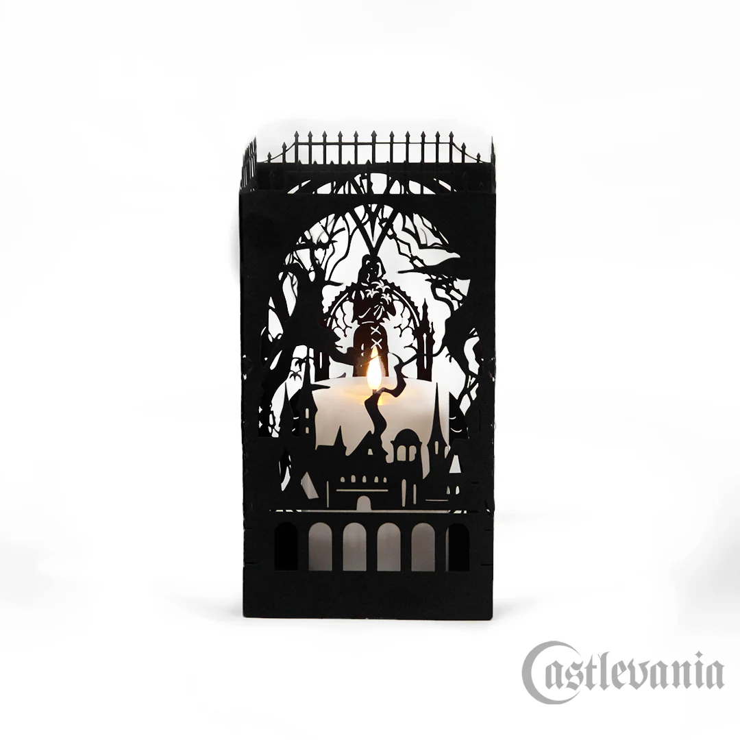 Castlevania Belmont's Curse Dracula's Castle Metal Candle Holder