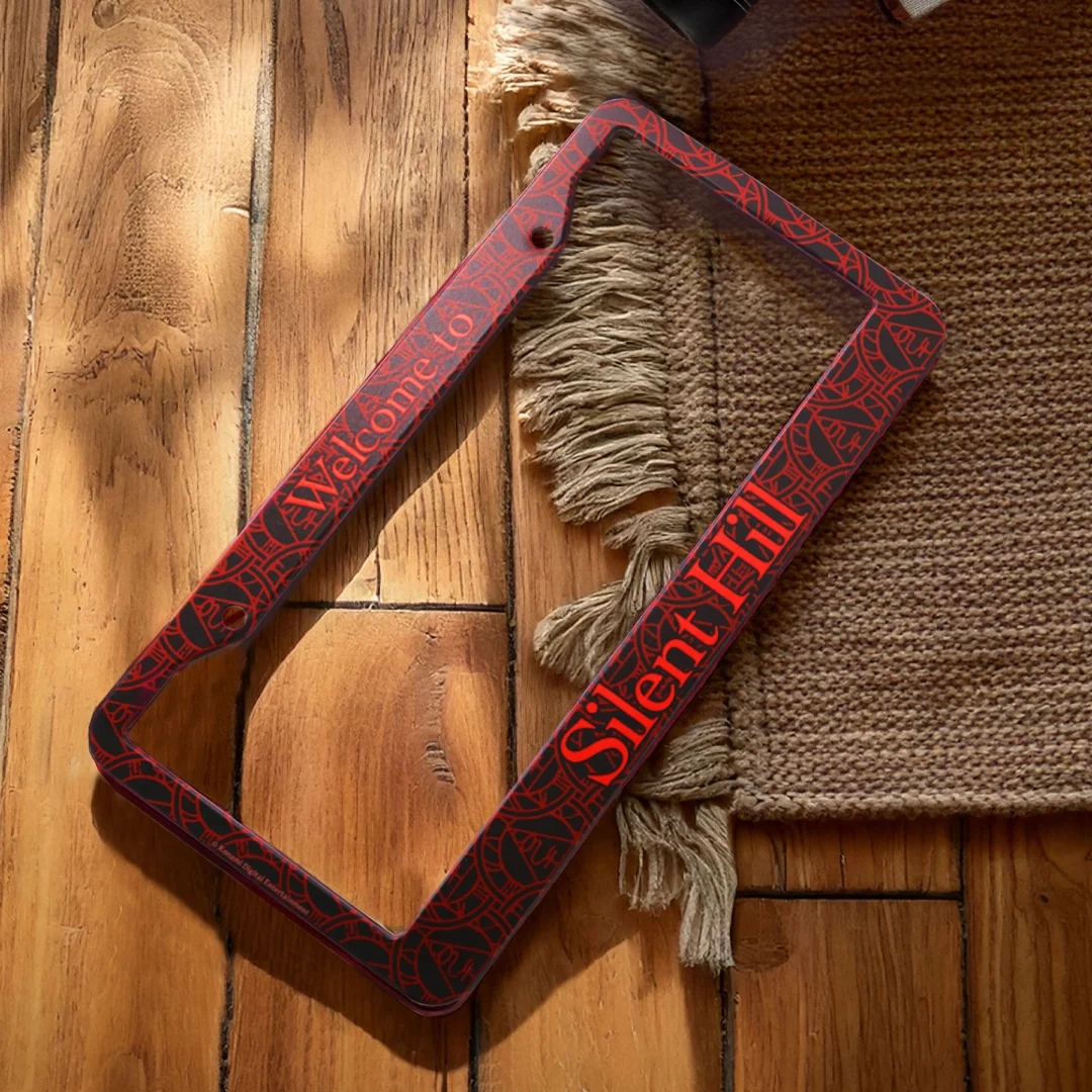SILENT Hill Seal of Metatron nummerpladeholder - rød horror-biludstyr