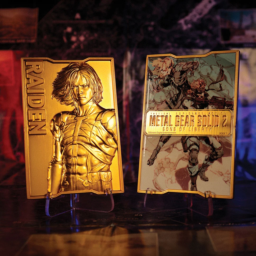 Metal Gear Solid 2 Raiden 24k forgyldt begrænset ingot