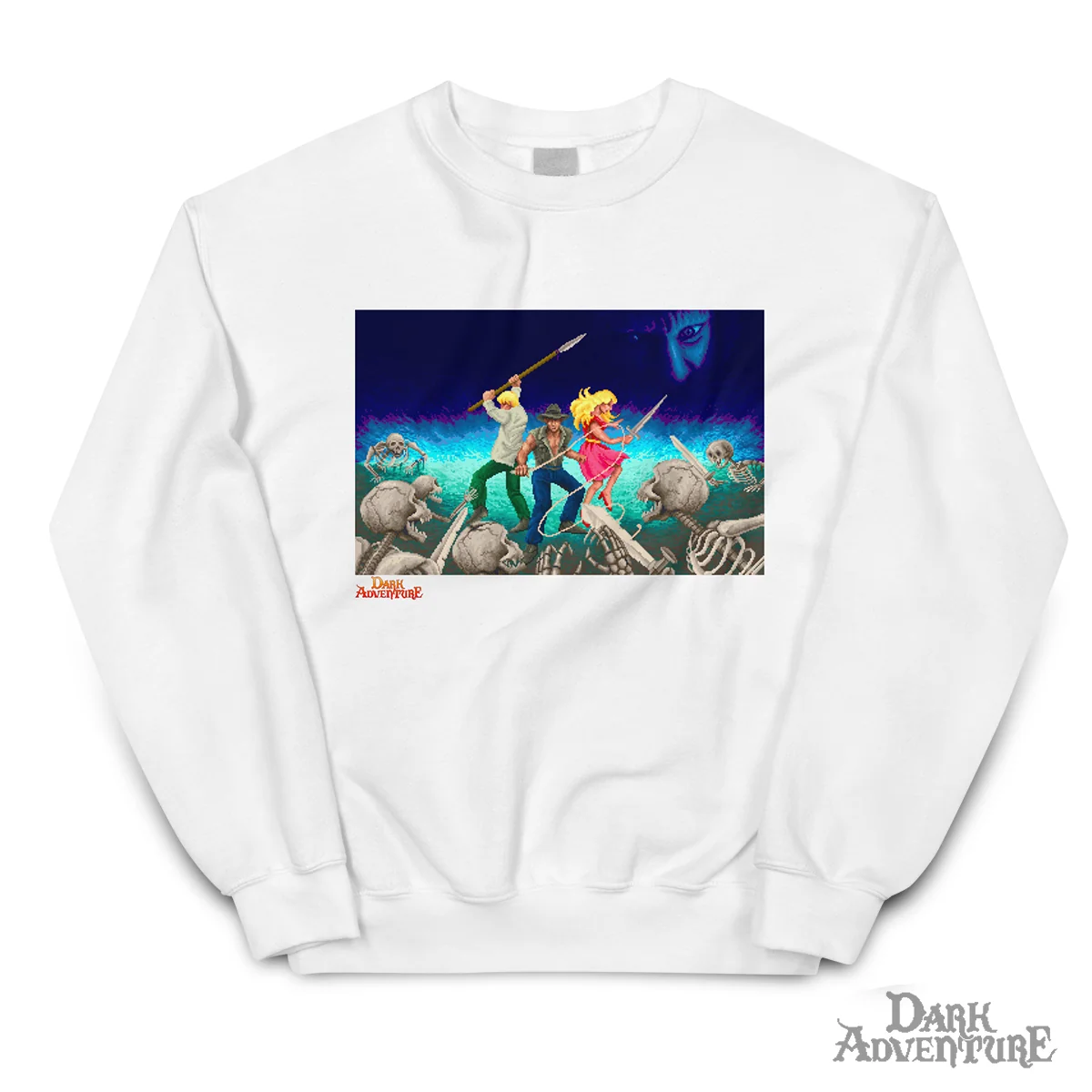 Dark Adventure Sweatshirt Preshrunk Fleece Knit Pullover