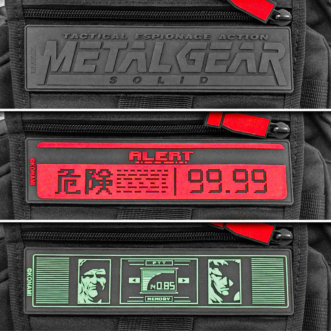 Metal Gear Solid taktische Umhängetasche mit 12 Fächern und PVC-Patches