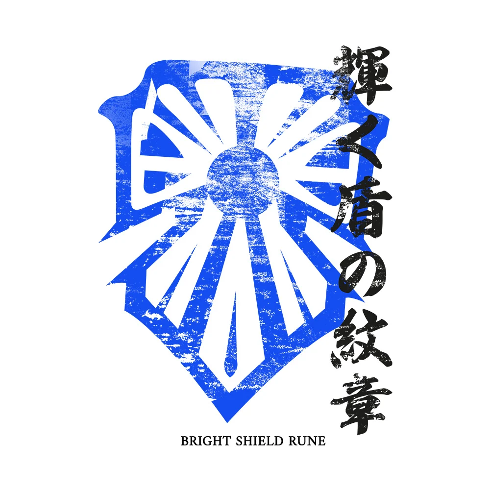 Camiseta Bright Shield Rune de la saga Suikoden