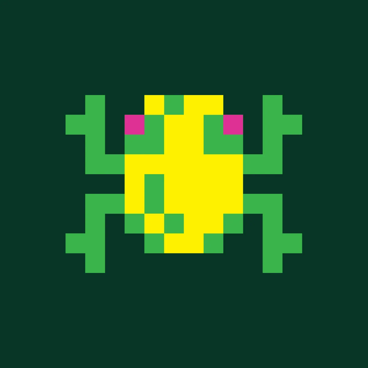 Frogger Beanie, weiche dehnbare Strickmütze im Arcade-Stil