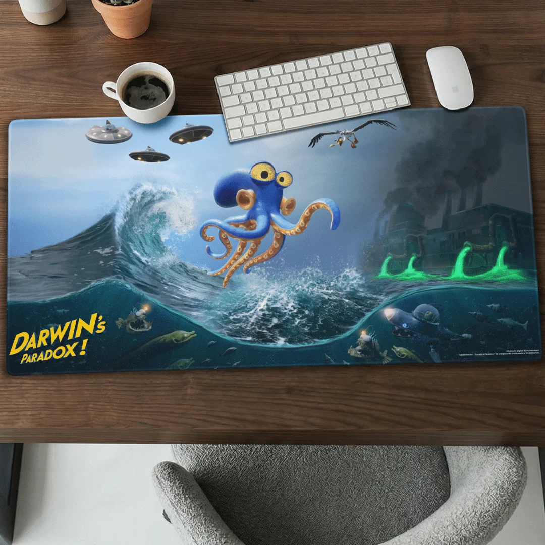 Darwin's Paradox Gaming Mouse Pad 36 x 18 Inch Desk Mat