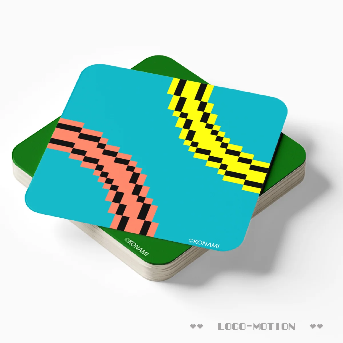 Locomotion 杯墊套裝（6 件 Masonite 硬板杯墊）