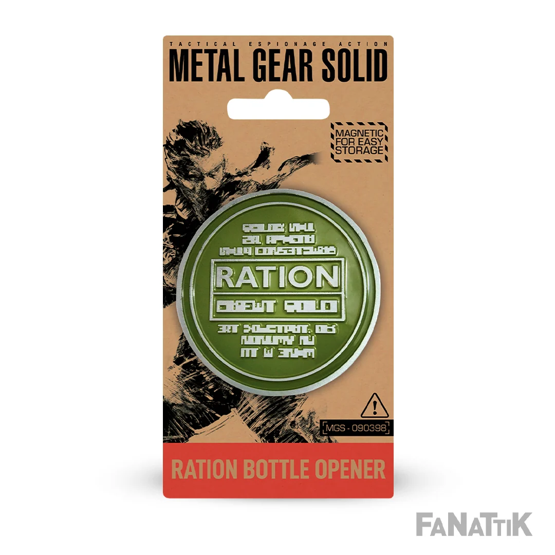 Metal Gear Solid Ration Bottle Opener Heavy-Duty Magnet