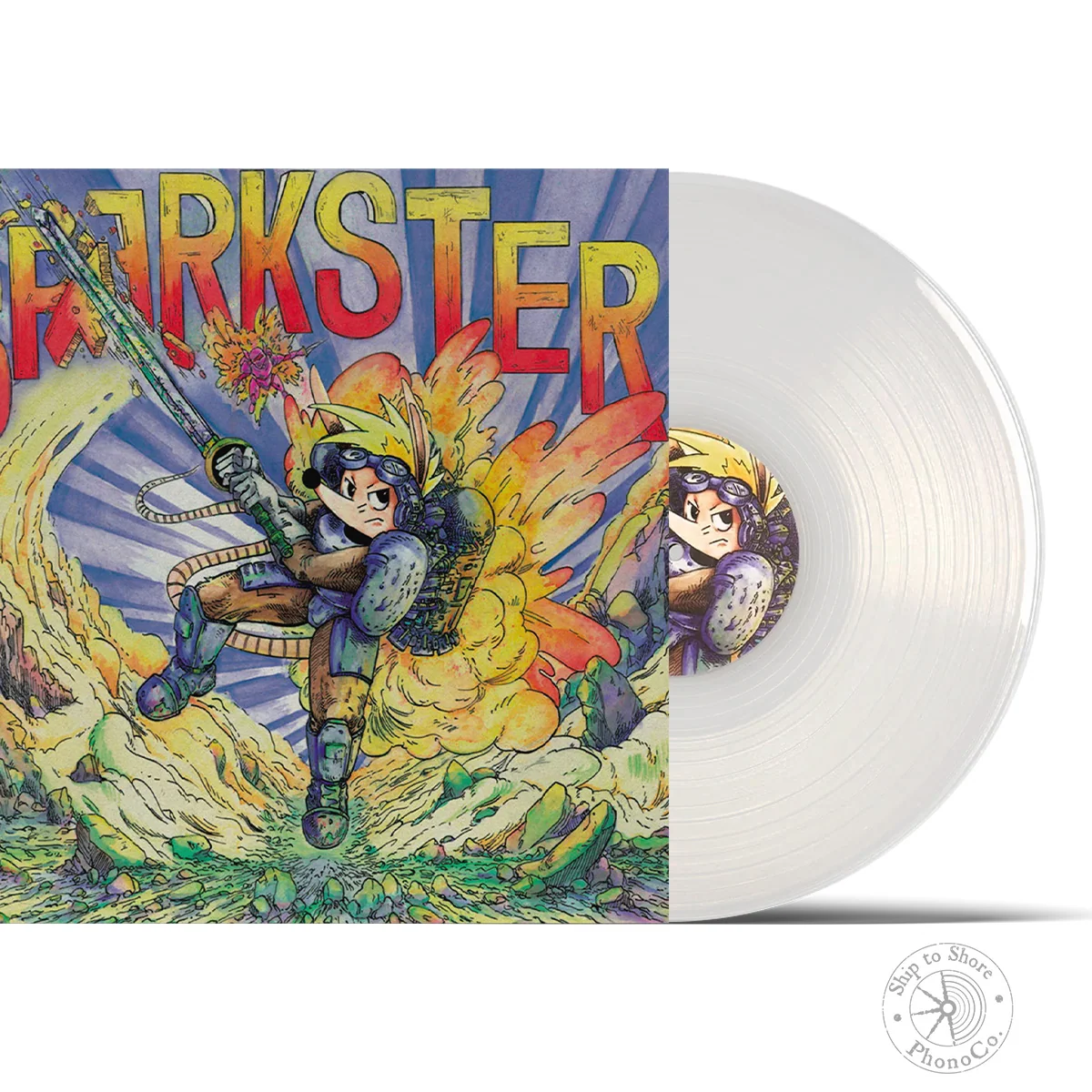 Sparkster Original Video Game Soundtrack on Clear White Vinyl