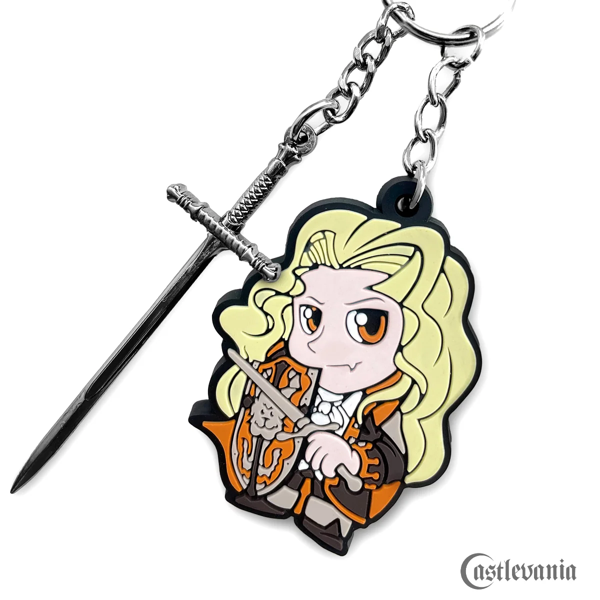 Castlevania Alucard -avaimenperä, täysvärinen PVC-charm