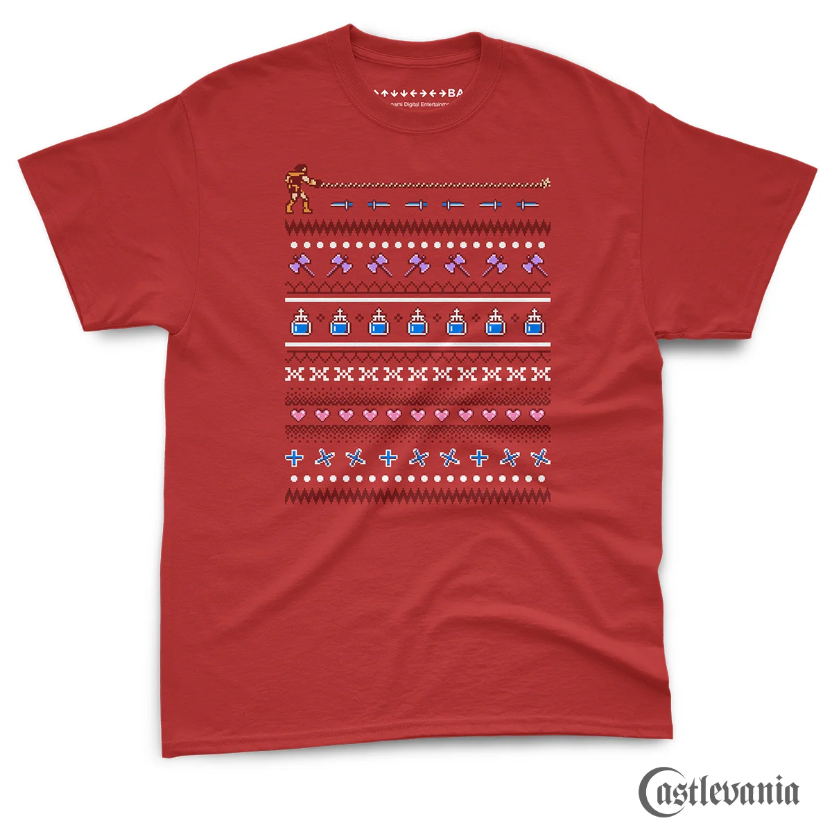 Weihnachtsjagd-T-Shirt für Castlevania-Fans