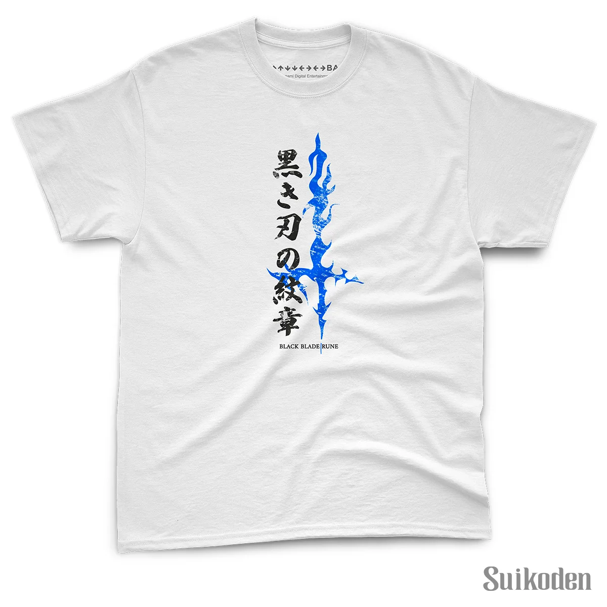 T-Shirt Runa Lâmina Negra da Saga Suikoden
