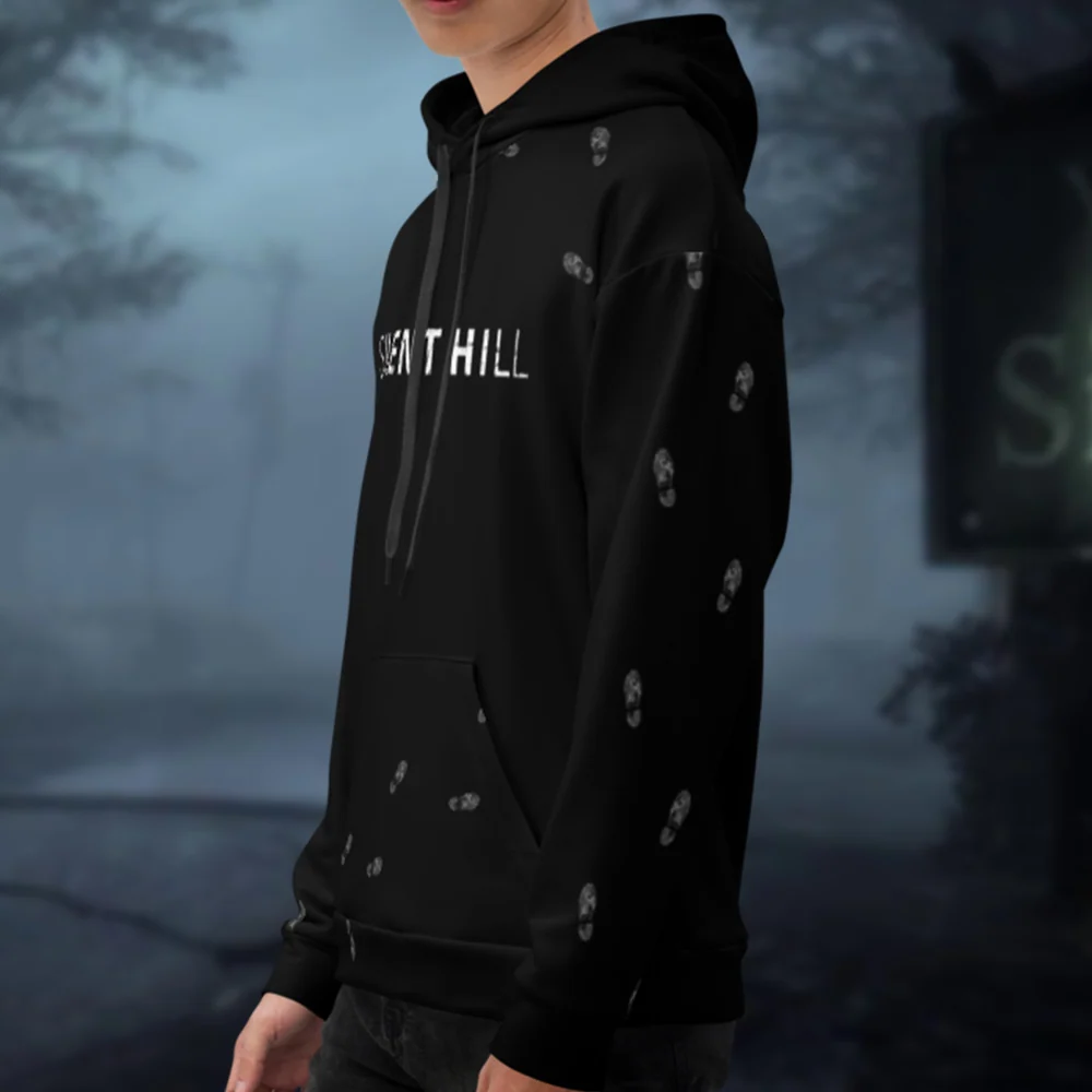 Silent Hill Loading Screen Unisex Hoodie with Brushed Fleece Inside