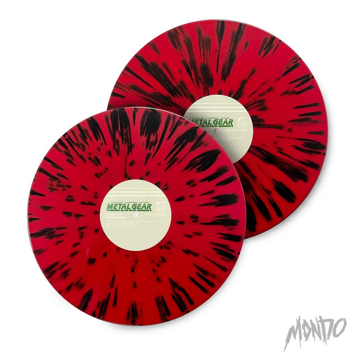 Metal Gear Solid Vinyl Soundtrack 2XLP Red Black Splatter