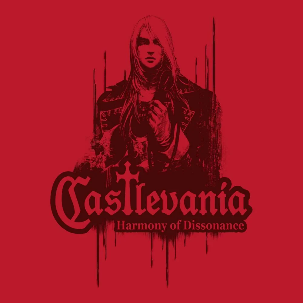 T-shirt Harmony of Dissonance Castlevania GBA en coton doux