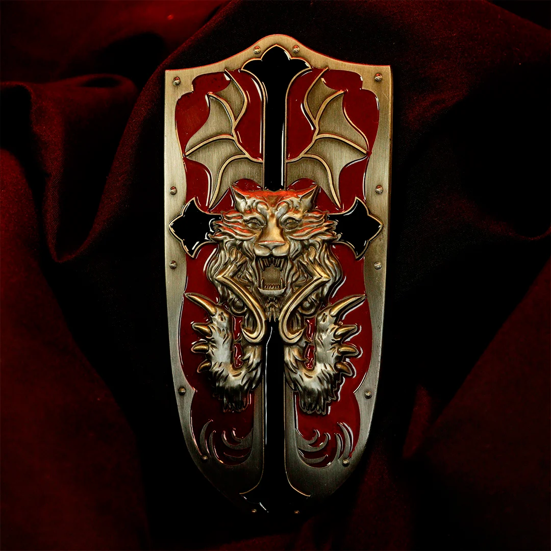 Castlevania Alucard Shield Limited Edition Metal Ingot with Display Stand