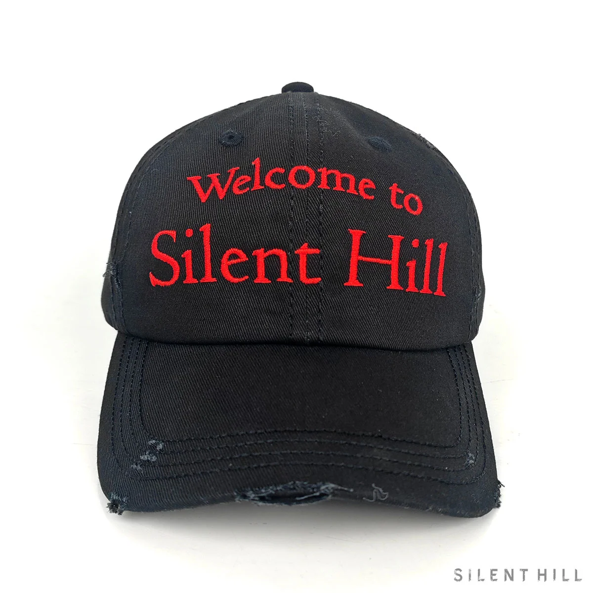 Inside Silent Hill Distress Hat with Distressed Brim and Crown