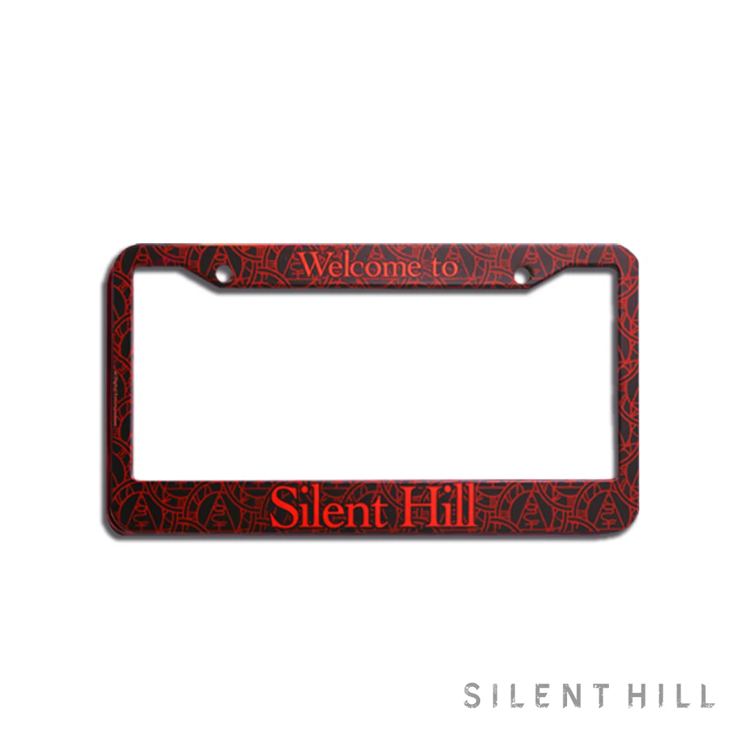 SILENT Hill Seal of Metatron nummerpladeholder - rød horror-biludstyr