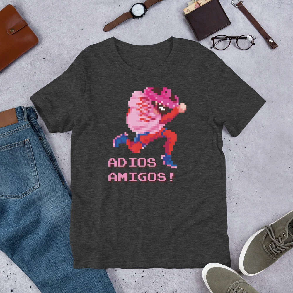 T-Shirt Adios Amigos! in cotone leggero da uomo e donna