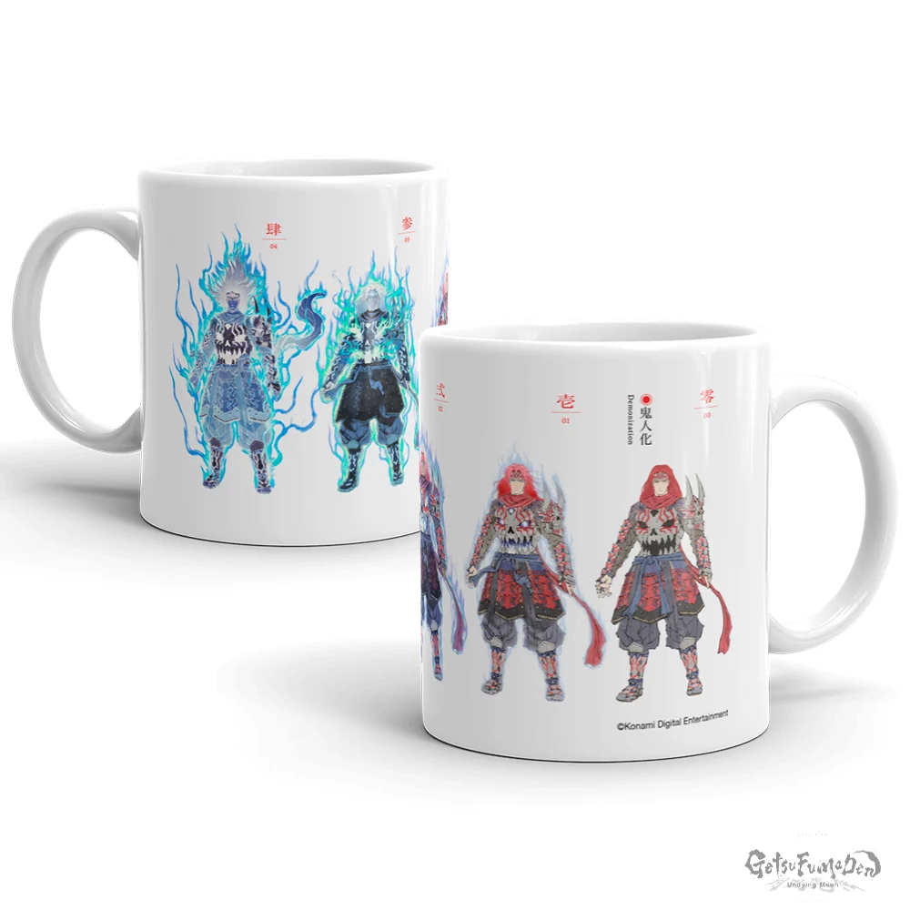 Getsufumaden Demonizations White Glossy Ceramic Mug