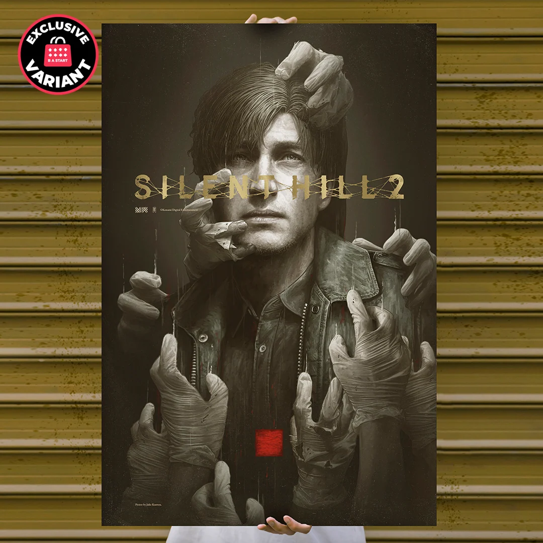 SILENT HILL 2 Pôster de Arte Edição Limitada OKS Exclusive (Variante Foil Dourado)