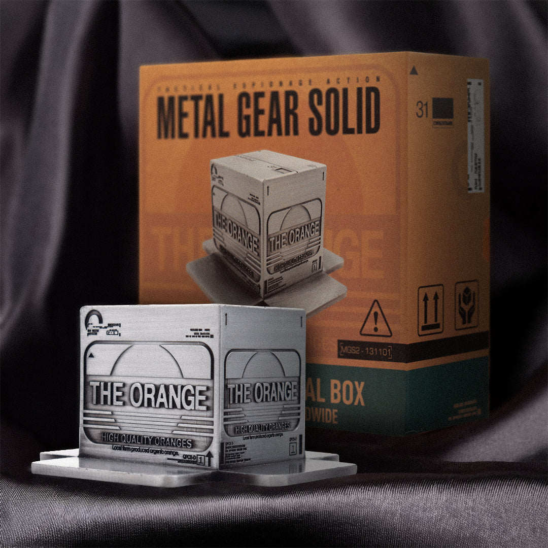 Caja de cartón réplica de Metal Gear Solid 2, coleccionable de Fanattik
