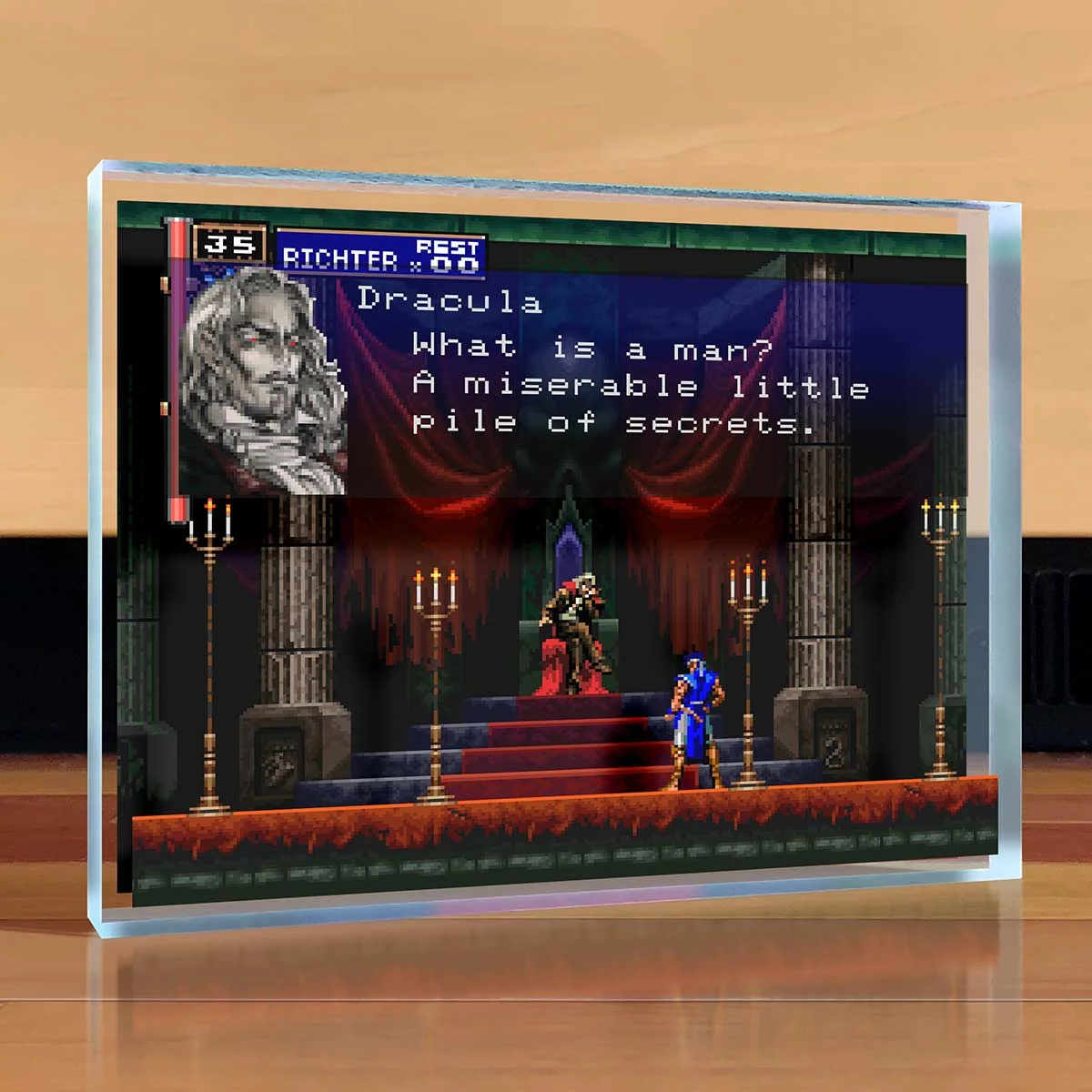 Castlevania Symphony of the Night 亞克力桌面藝術畫
