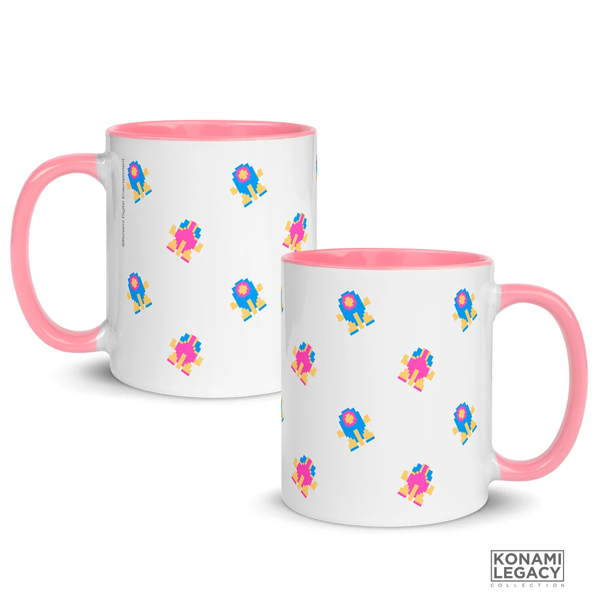 TwinBee Pink Ceramic Mug for Classic Konami Game Fans