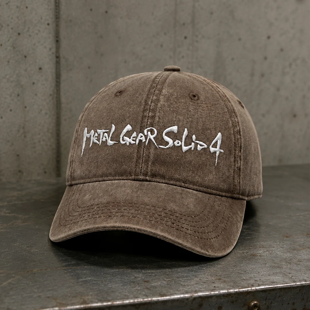 Metal Gear Solid 4 Pigment-Dyed Snapback-kasket