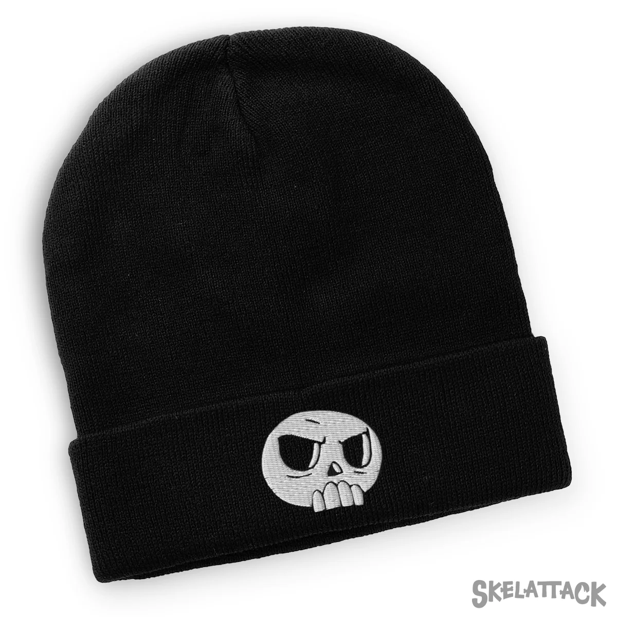 Skelly Beanie aus weichem, dehnbarem Acryl-Strick