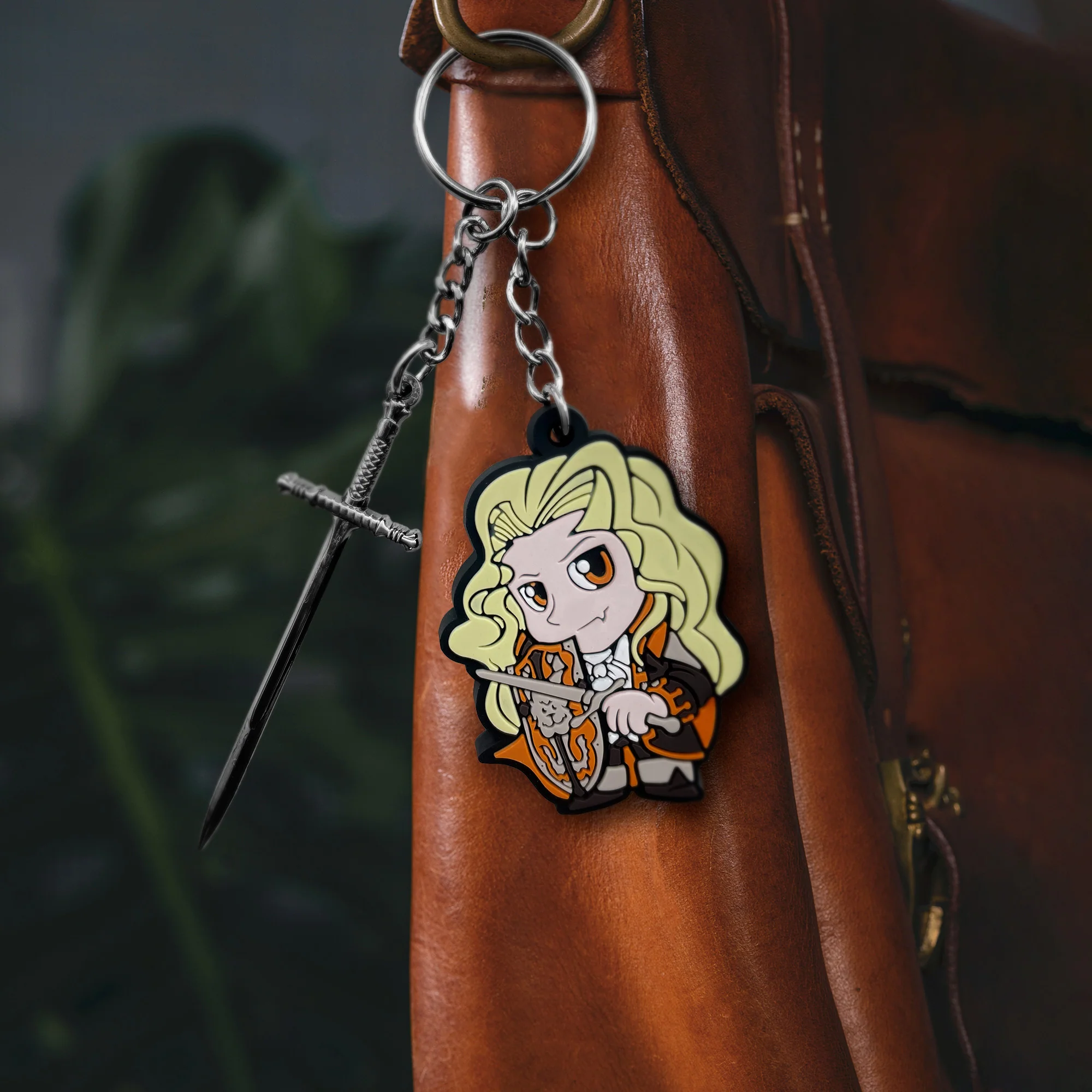 Castlevania Alucard -avaimenperä, täysvärinen PVC-charm