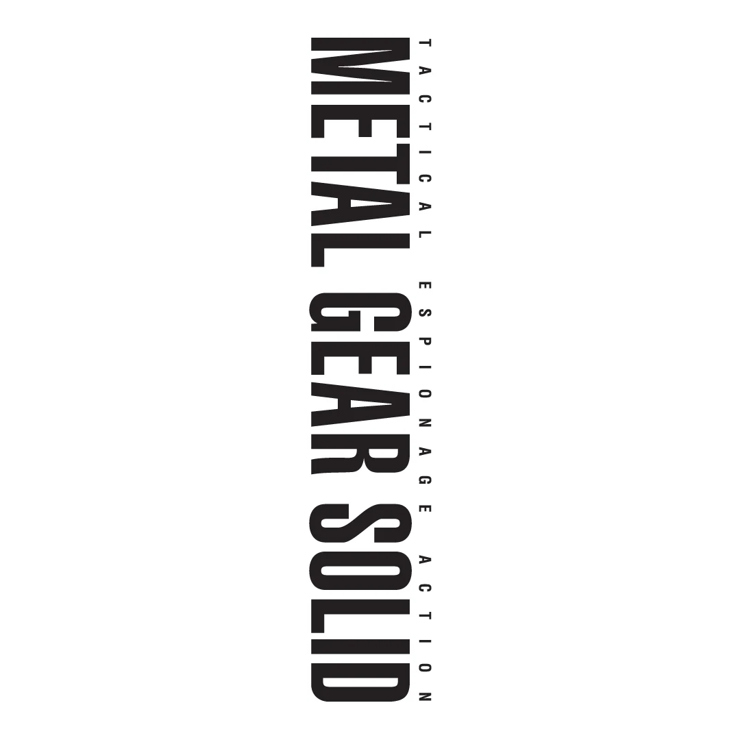 Metal Gear Solid T-Shirt in White, Soft Cotton Tee with Twill Tape