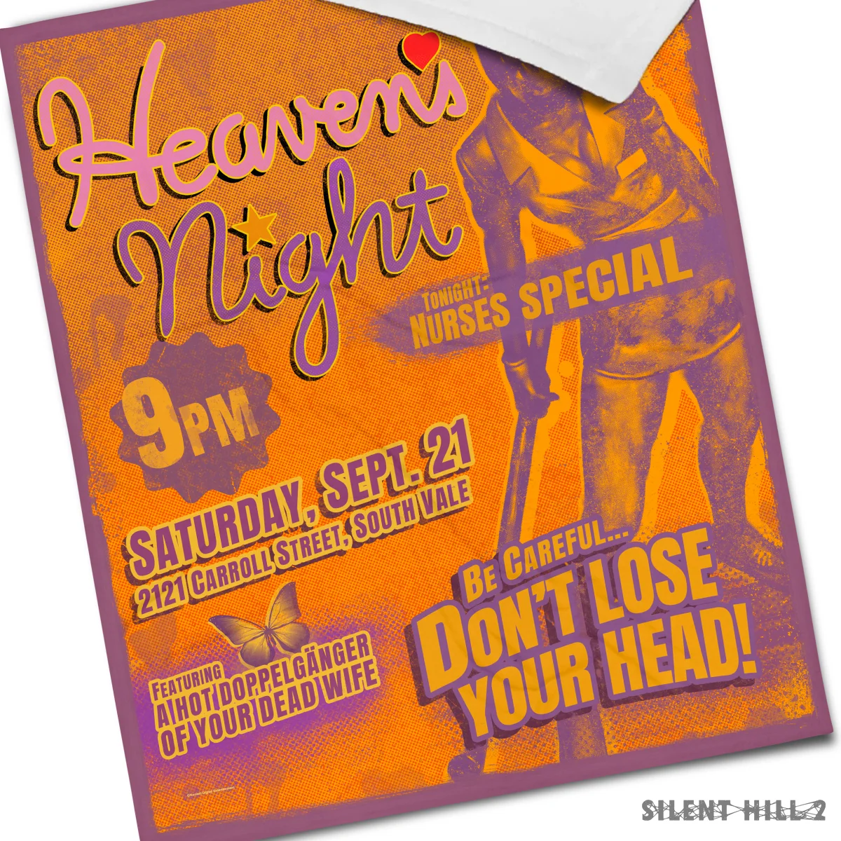 Heaven's Night Throw Blanket from Silent Hill 2