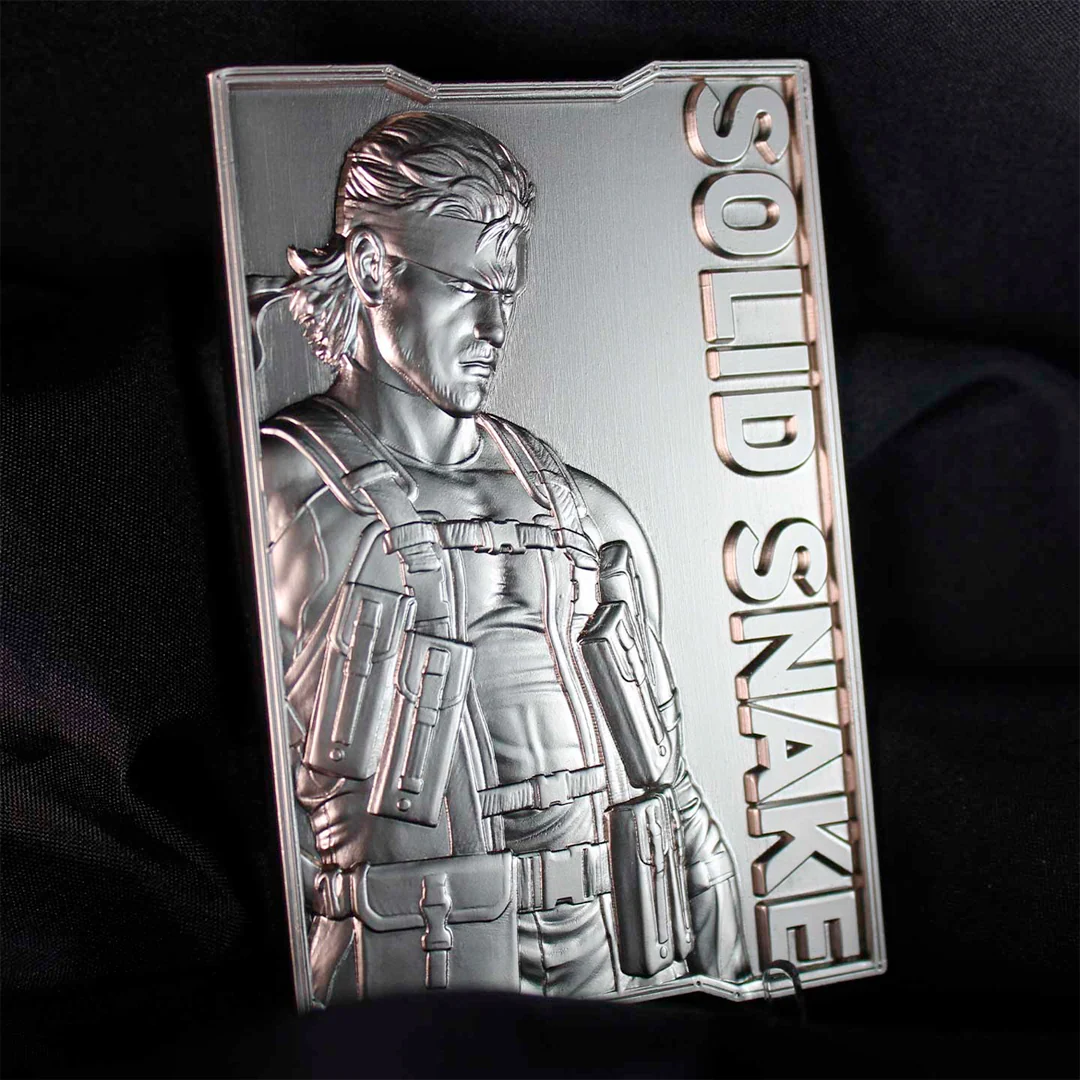Lingot Snake Metal Gear Solid 2, objet collector en métal édition limitée