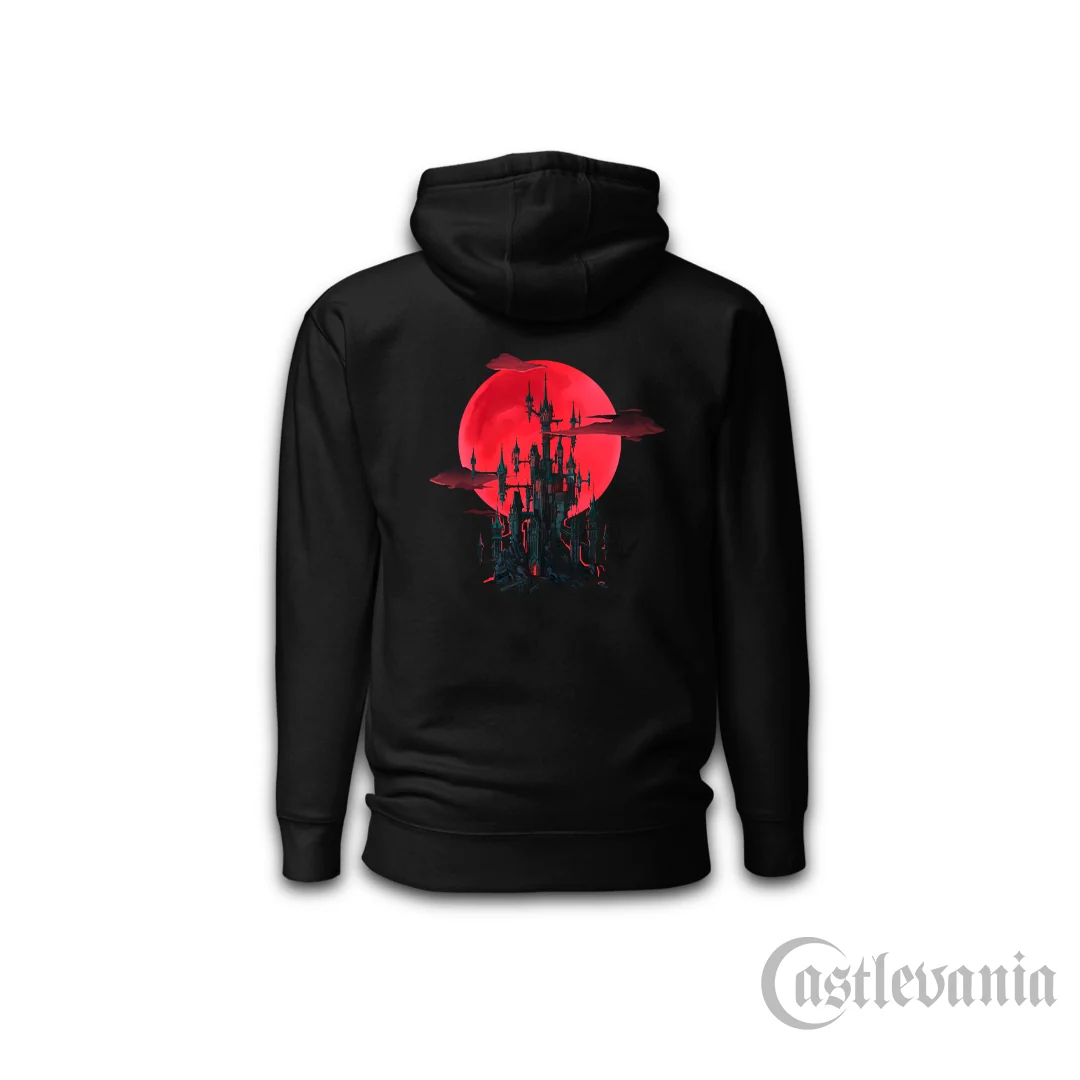 Castlevania Belmont's Curse Blood Moon Castle Hoodie