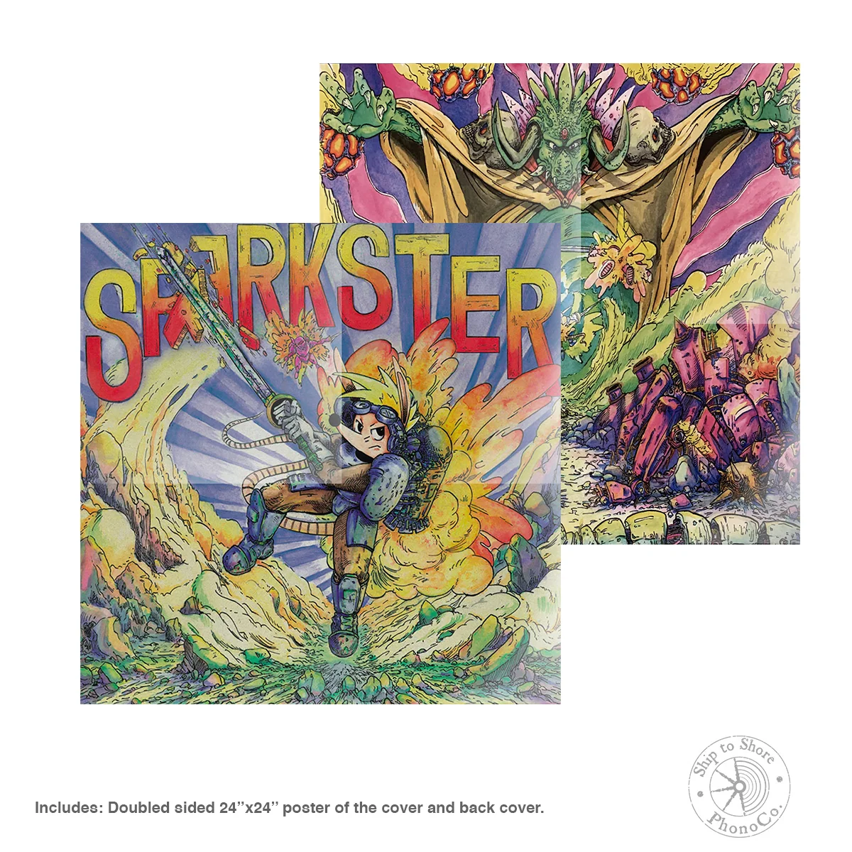 Sparkster 原創電子遊戲原聲透明白膠唱片
