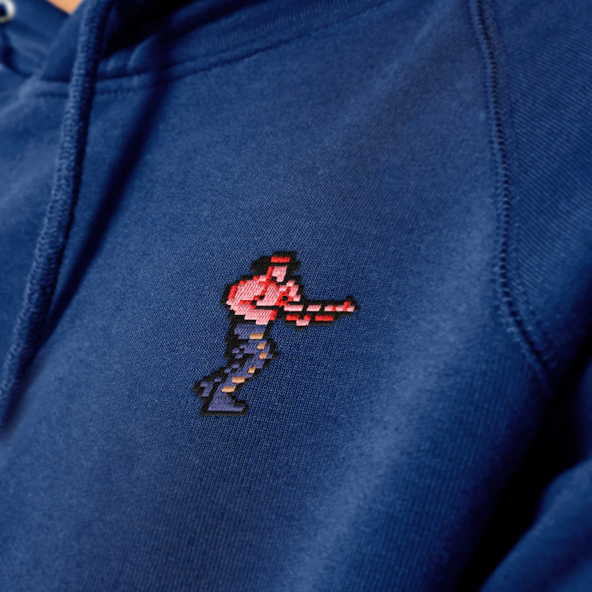 Contra Embroidered Bill Hoodie with Front Pouch Pocket