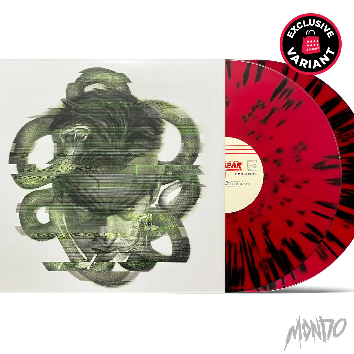 Metal Gear Solid Vinyl Soundtrack 2XLP Red Black Splatter