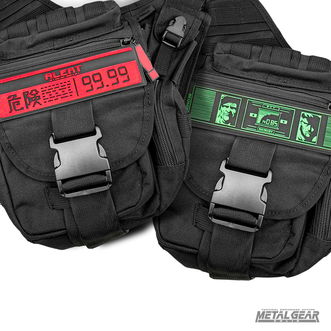 Metal Gear Solid taktische Umhängetasche mit 12 Fächern und PVC-Patches