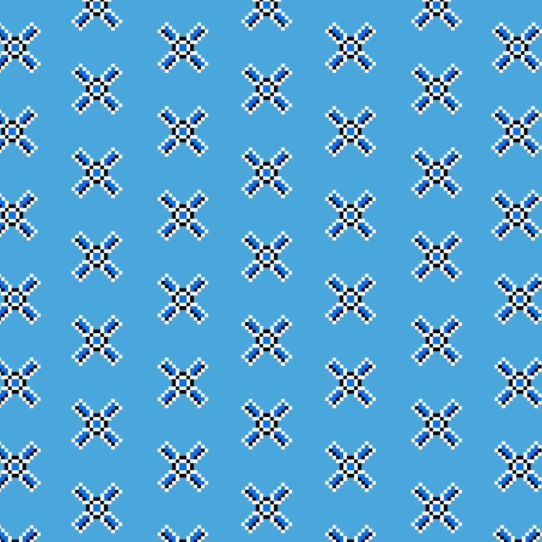 Cross Pixel Pillow, 18x18 Inch Accent Cushion for Game Rooms