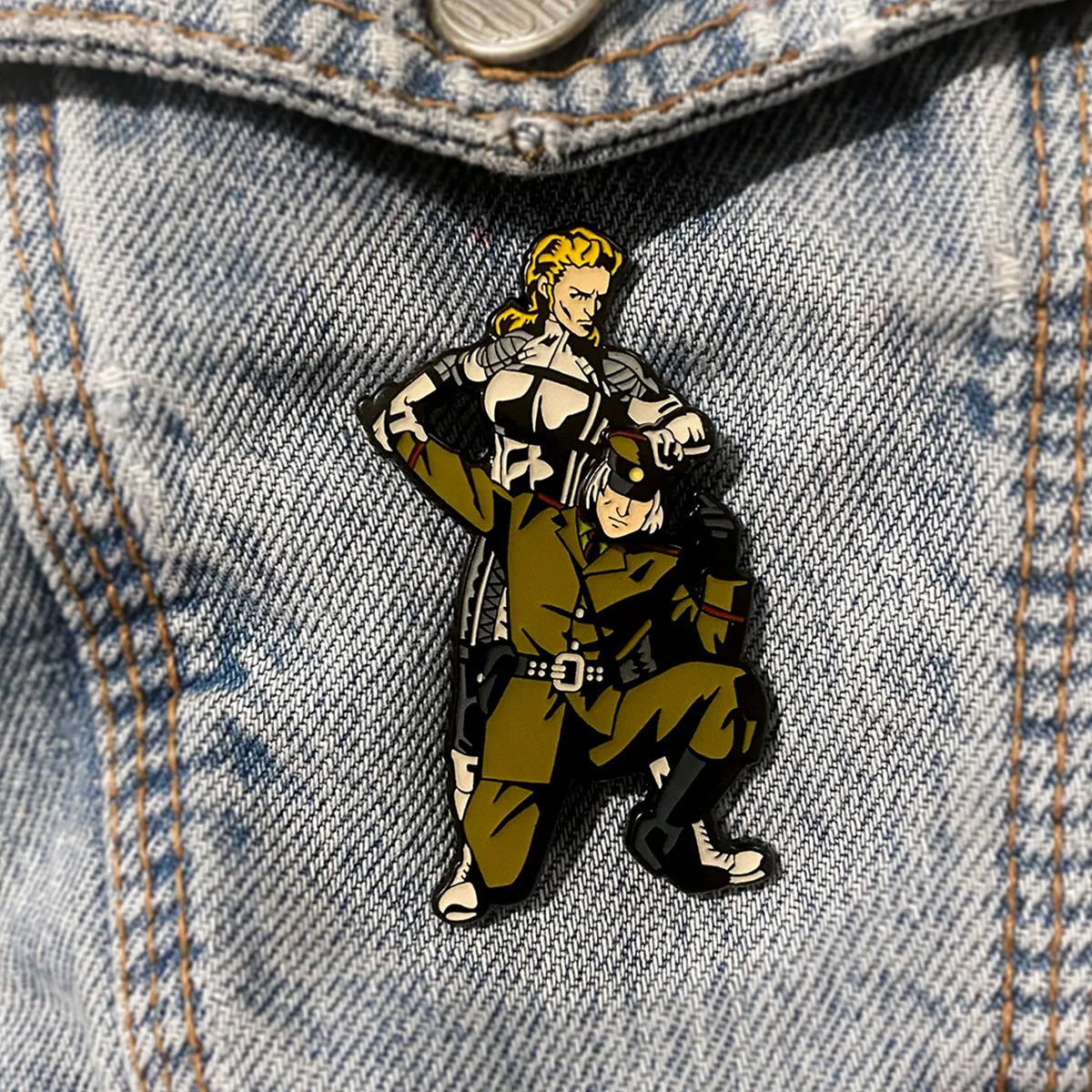 Metal Gear Solid 3 Snake Unmasked Soft Enamel Pin